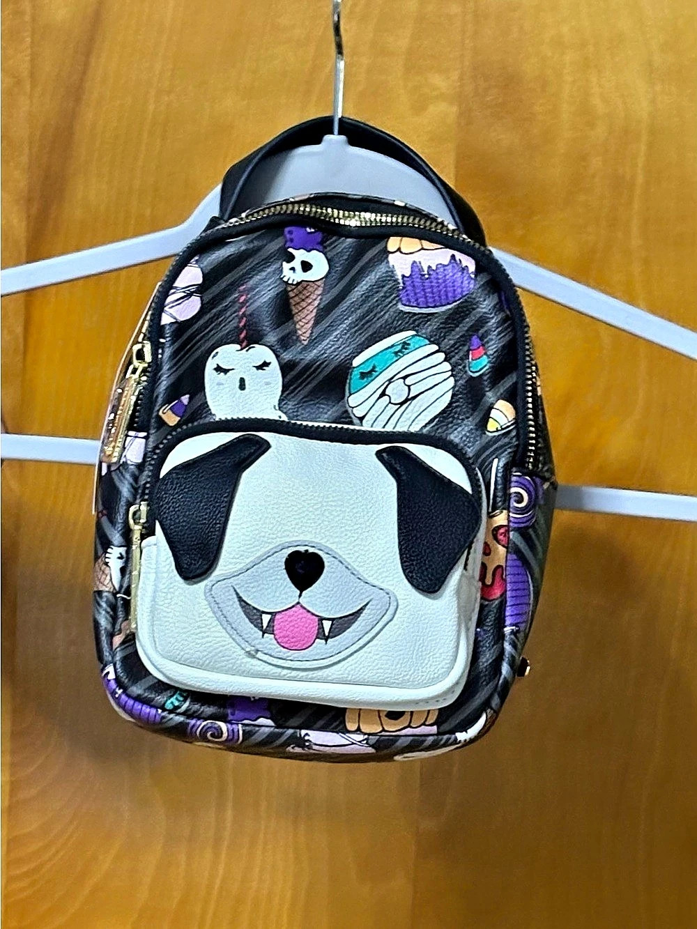 Betsey Johnson Vampire Dog Halloween Mini Backpack NWT